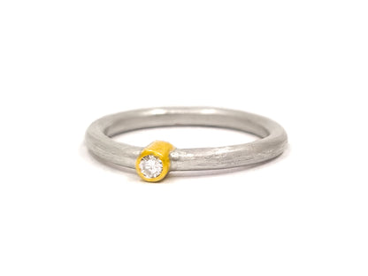 2,7 mm Brillant in Gold und Silber